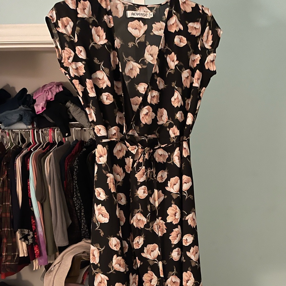 Floral wrap dress